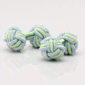 Green & Silver Knot Cufflinks