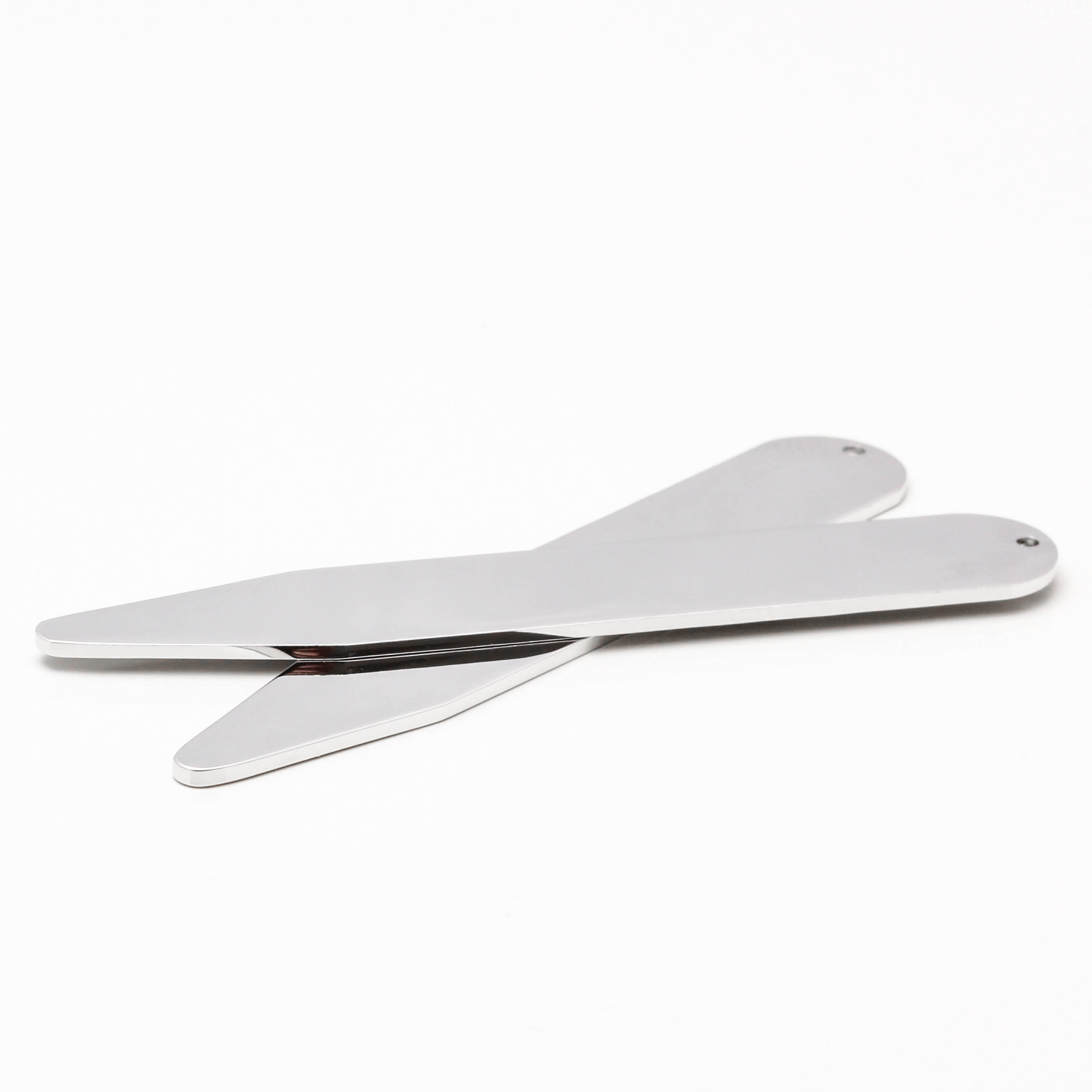 Silver Collar Stiffeners by Badger & Brown. Free Delivery Within the