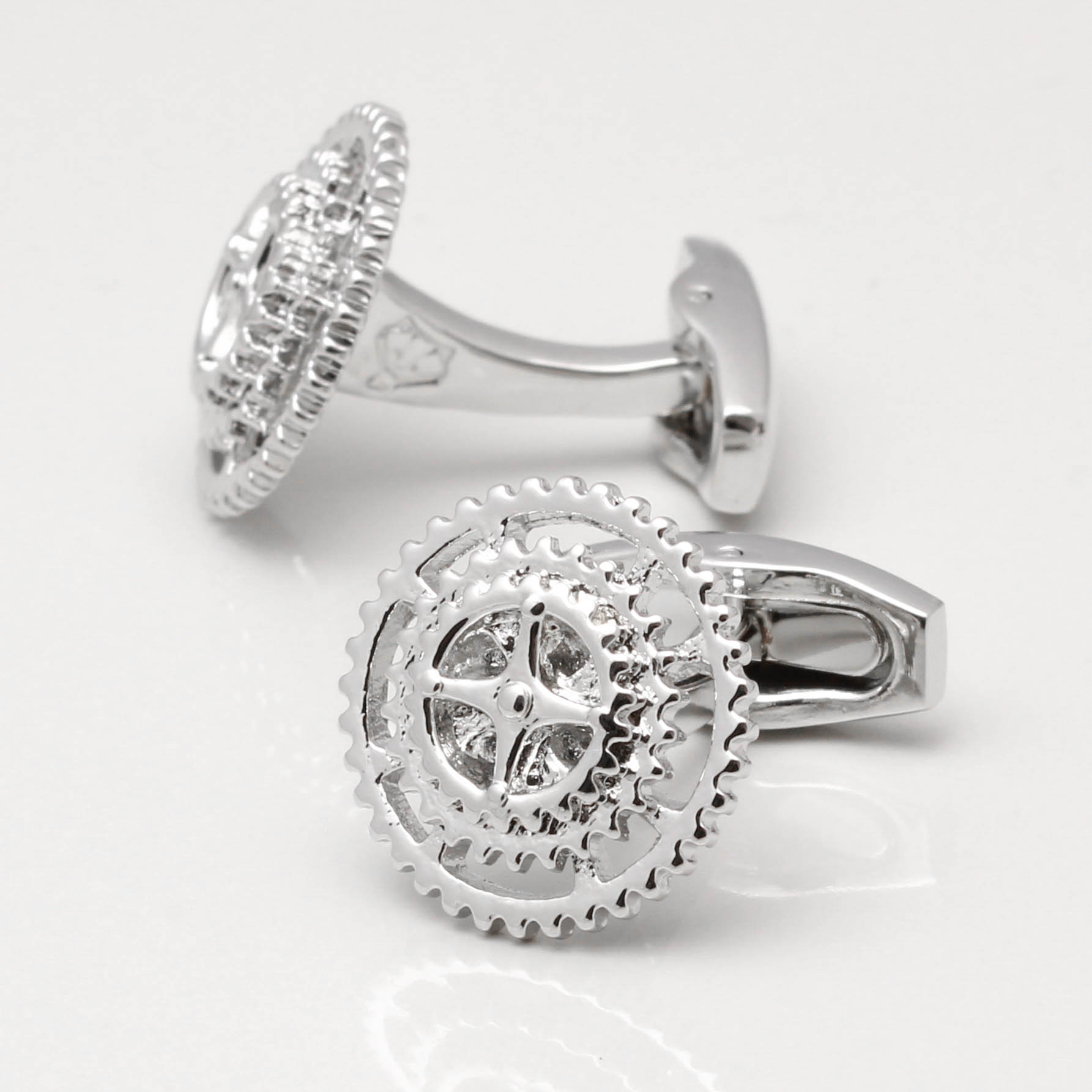 Cycle Gear Cufflinks by Badger & Brown. The Cufflink SpecialistsBadger