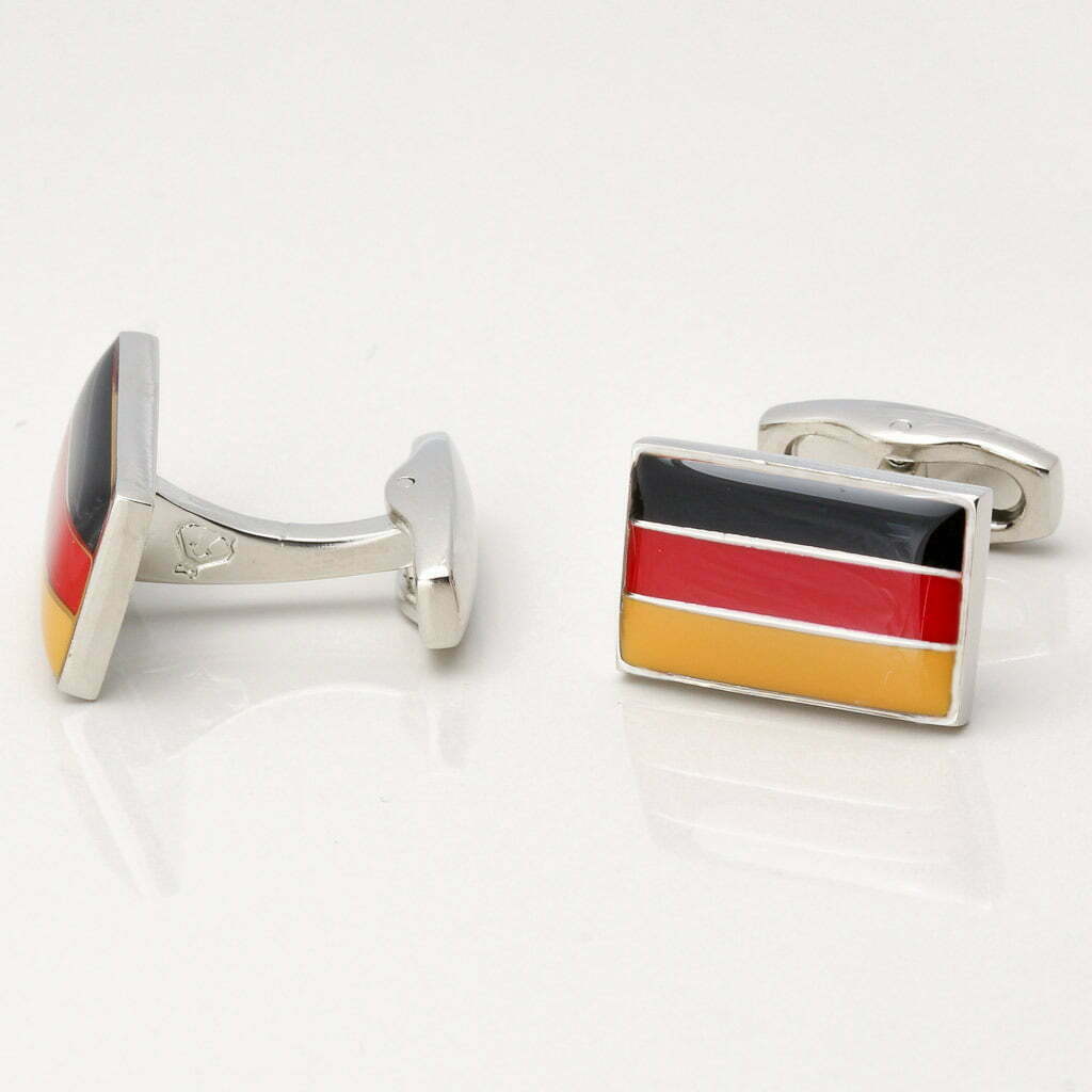 German Flag Cufflinks by Badger & Brown. The Cufflink SpecialistsBadger