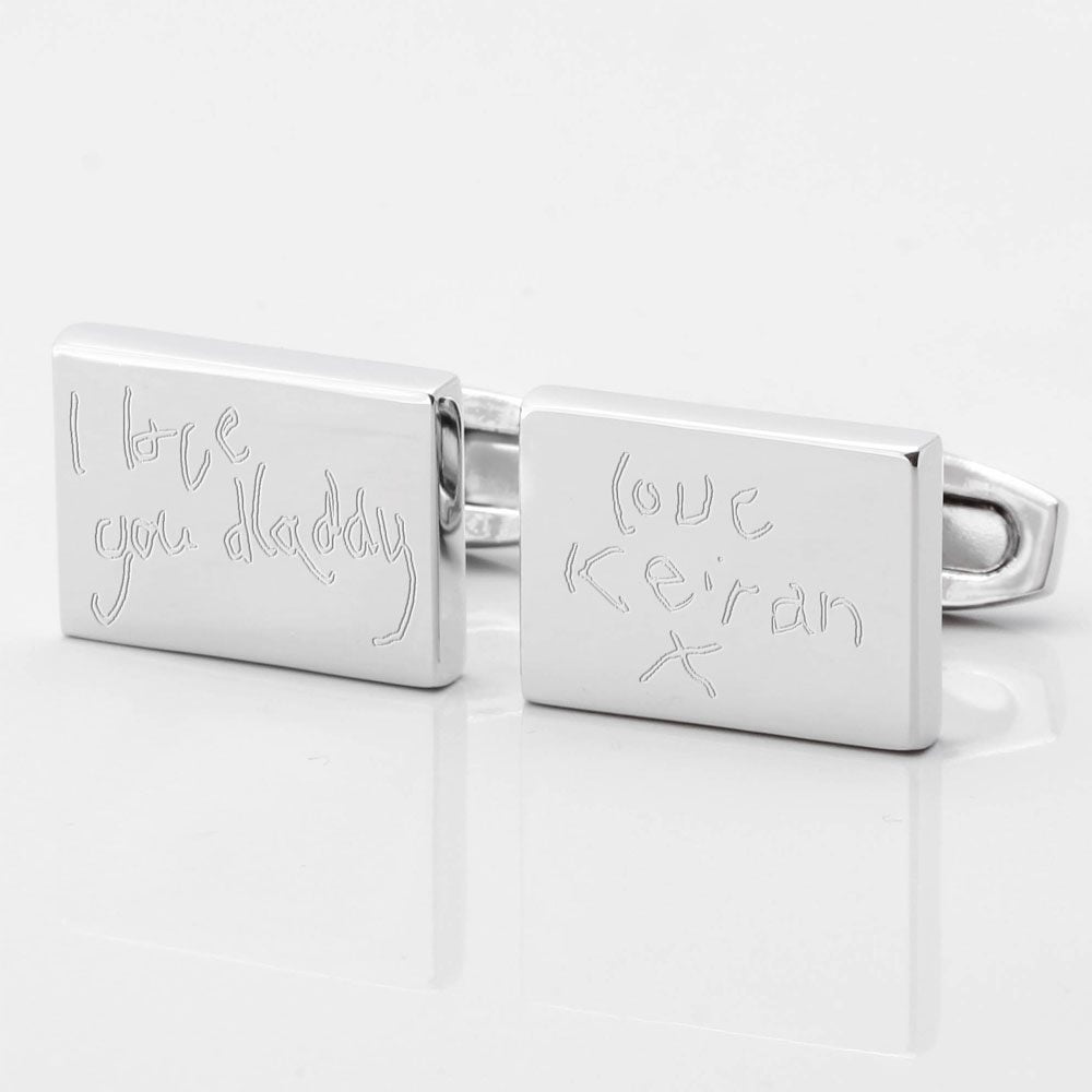 Personalised Children's Handwriting Cufflinks by Badger & BrownBadger