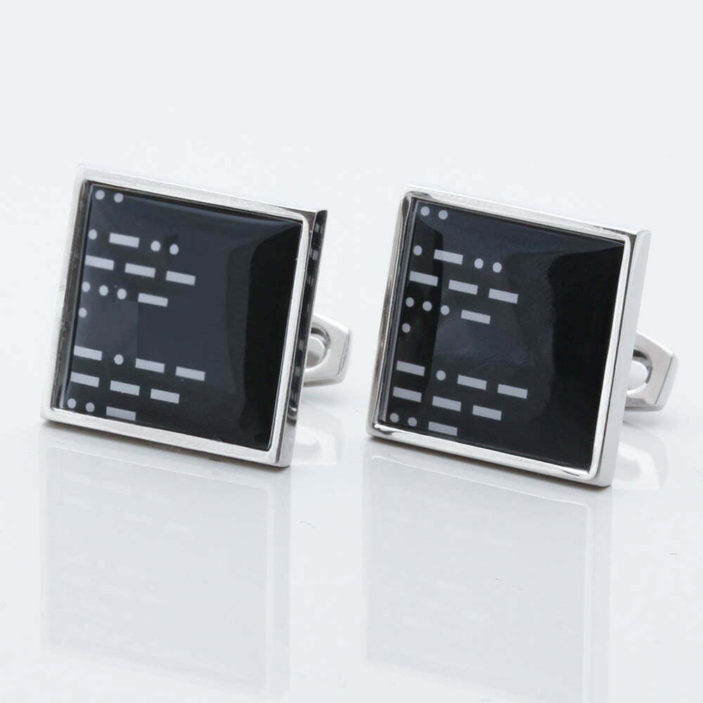 Personalised Morse Code Cufflinks By Badger Brownbadger And Brown Cufflink Specialists