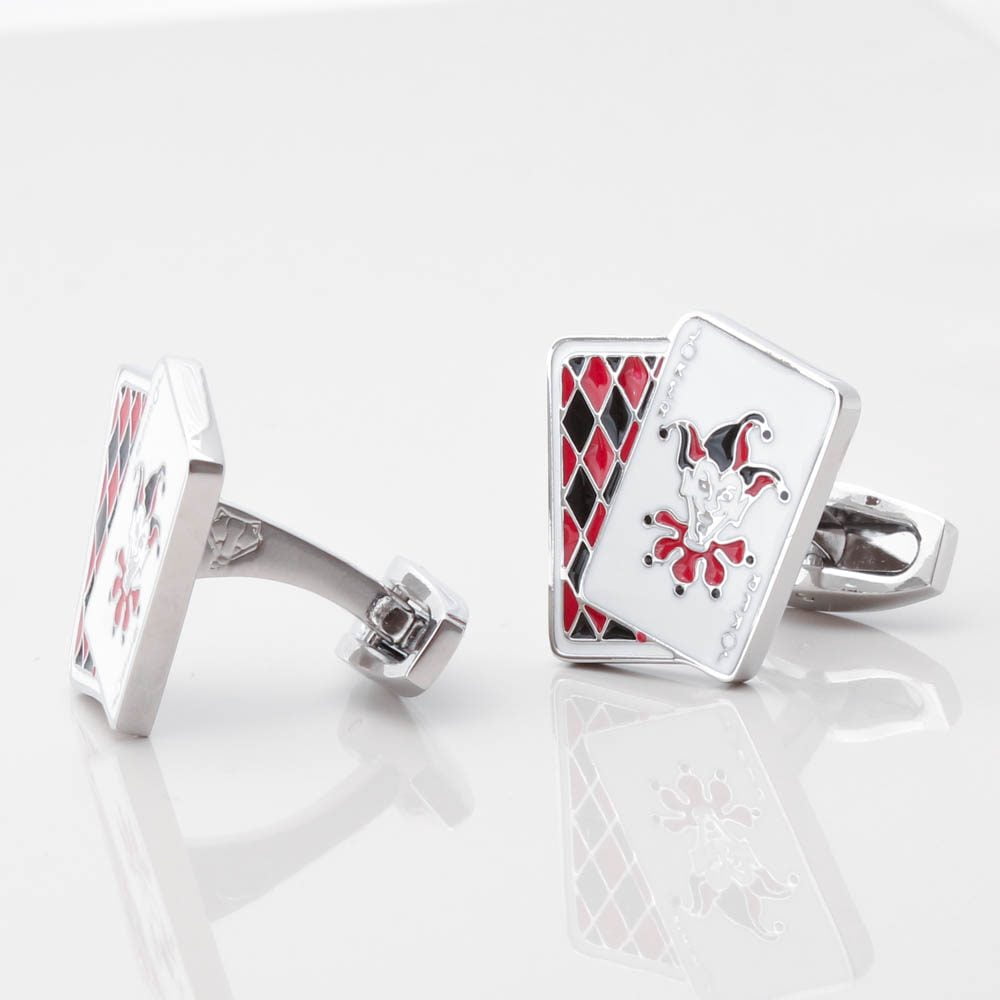 Select Gifts Diamond Playing Card Number 9 Sterling Silver Plated Cufflinks Boxed