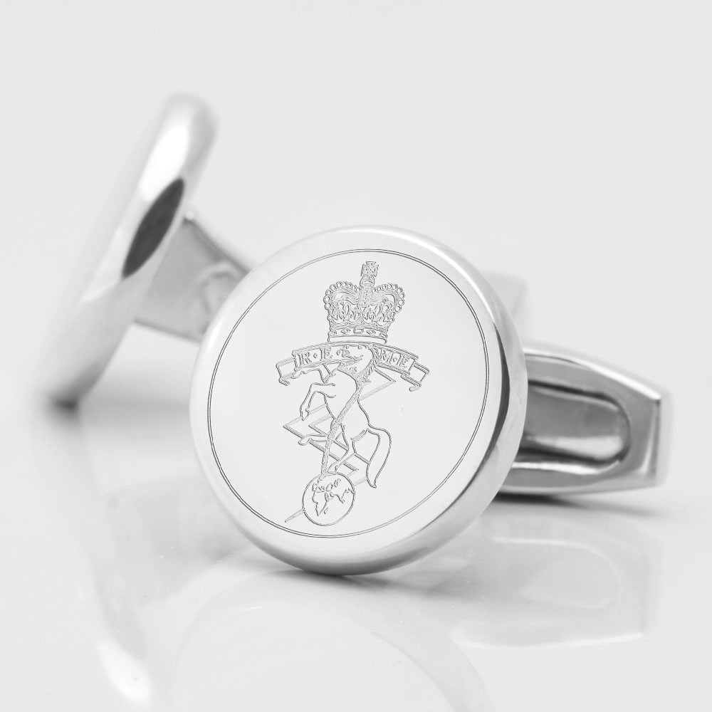 Corps of Royal Electrical and Mechanical Engineers Engraved Cufflinks