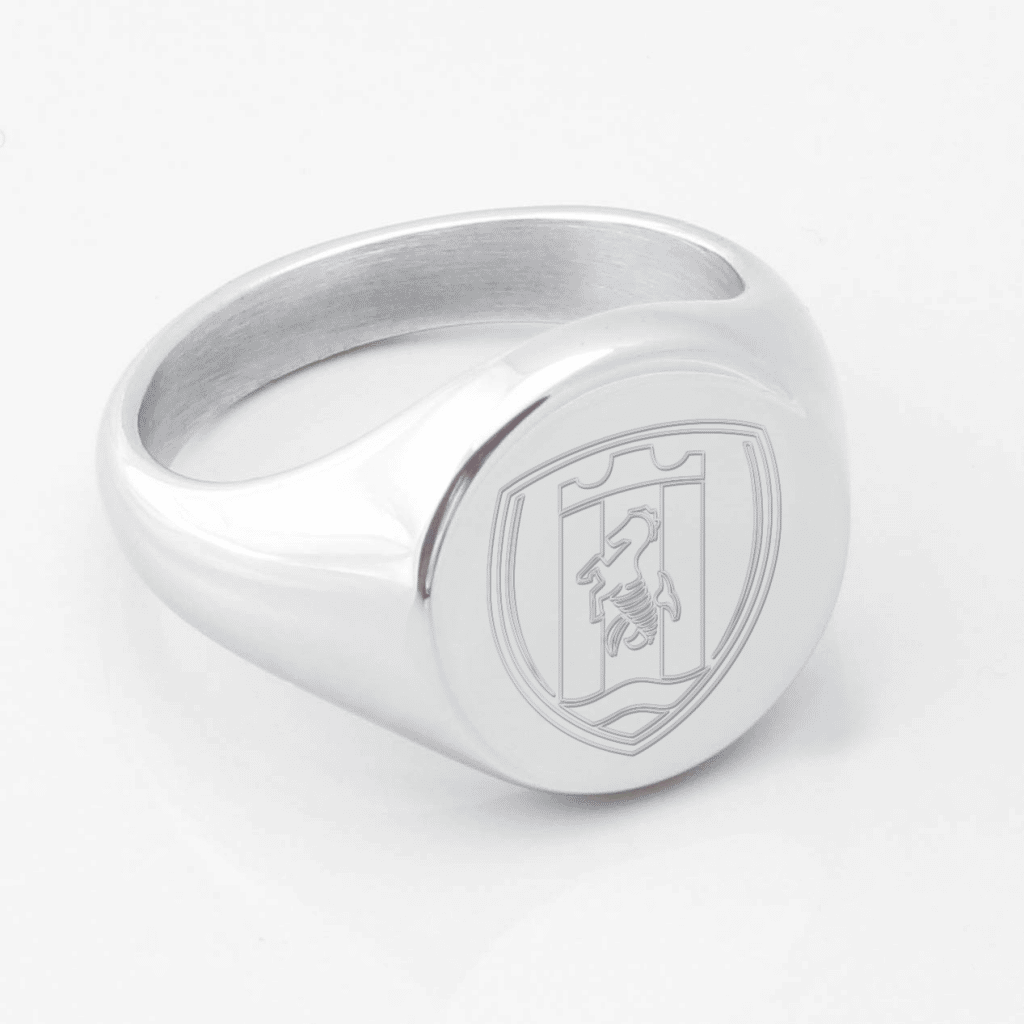 Newcastle United Football Engraved Ring By Badger & BrownBadger and Brown Cufflink